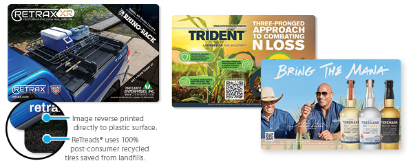 ReTreads Recycled Rubber Base Counter Mats from CounterPoint